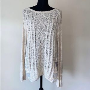 Beige Knit Lace sweater (Pinkblush maternity)